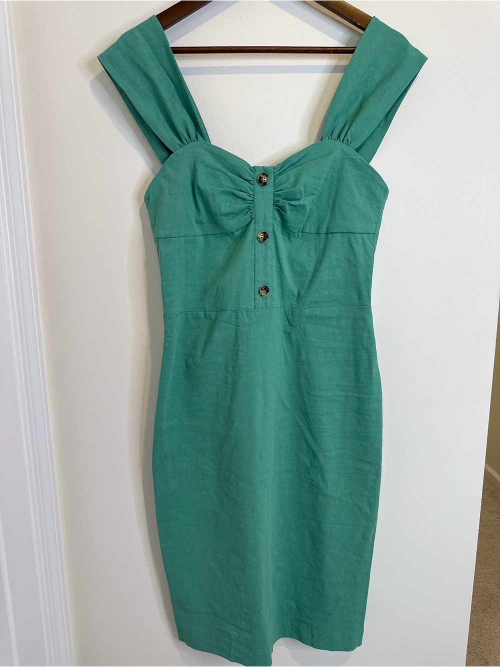 NWT Pinko Linen Blend Retro Pinup Dress Size 10